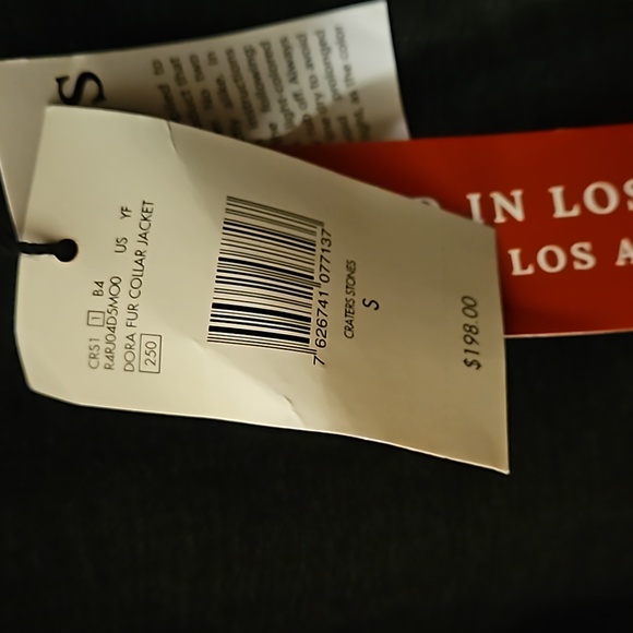 NWT Guess Black Denim Jacket, Small - Picture 9 of 11